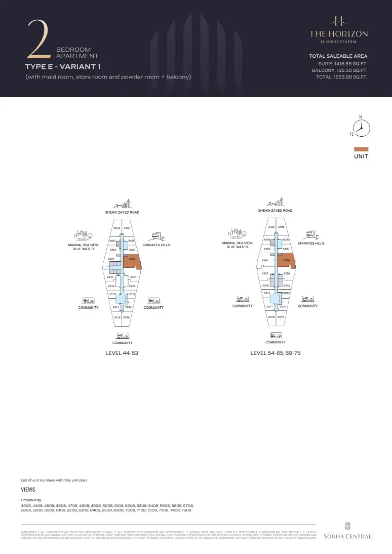 Project floor plans