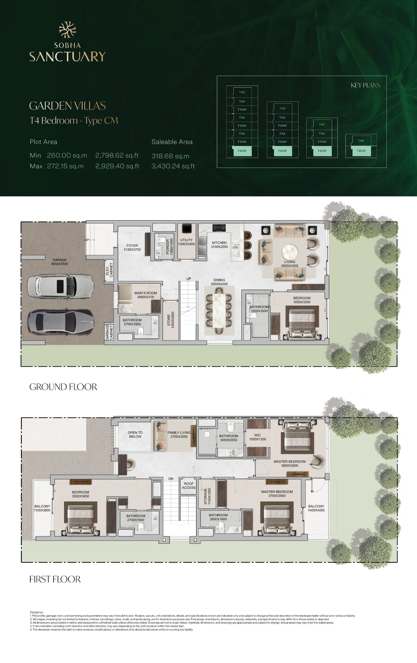 Project floor plans