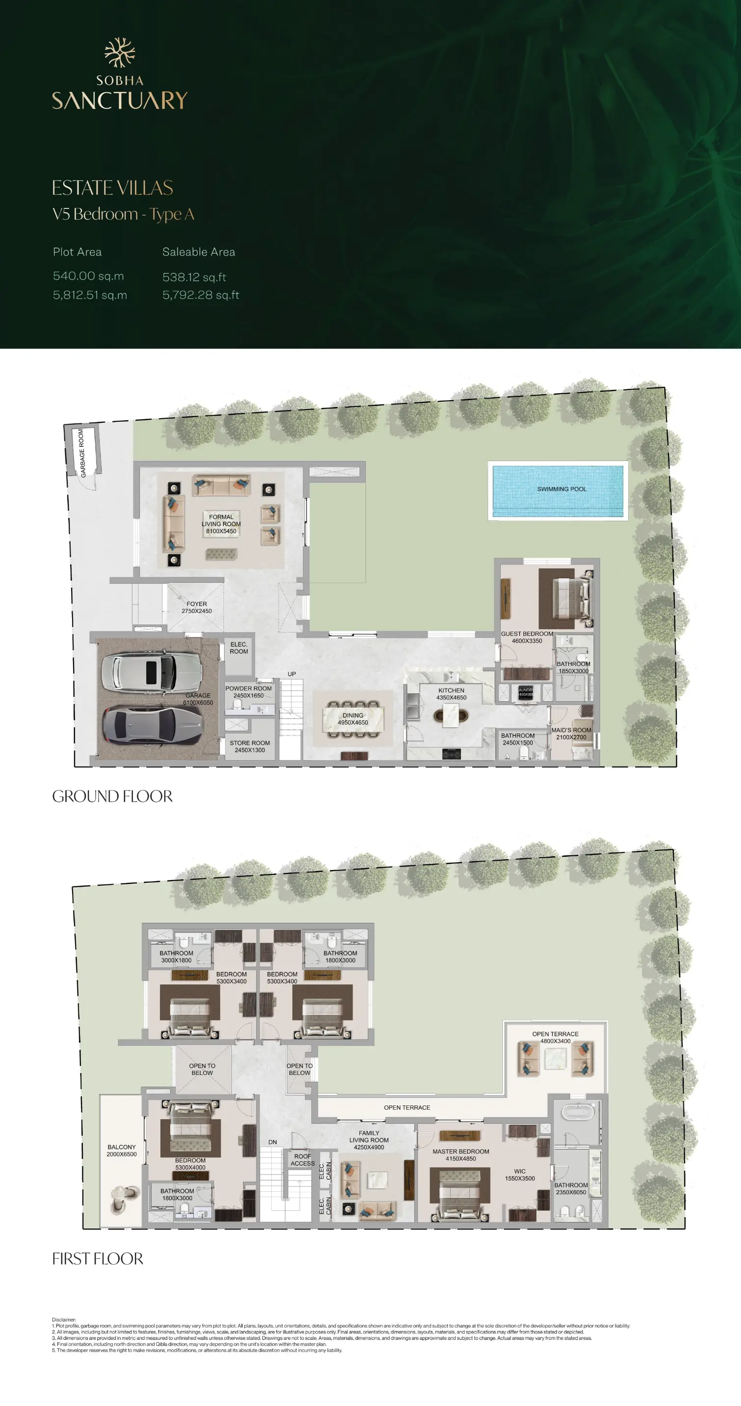 Project floor plans