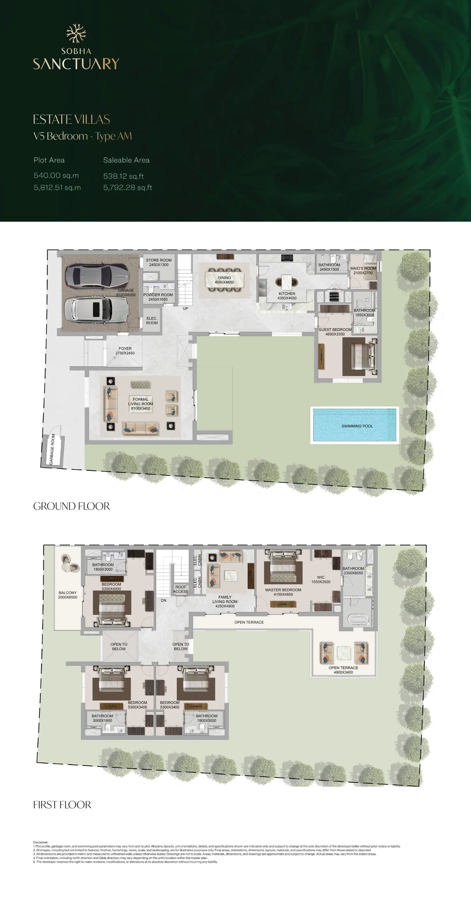 Project floor plans